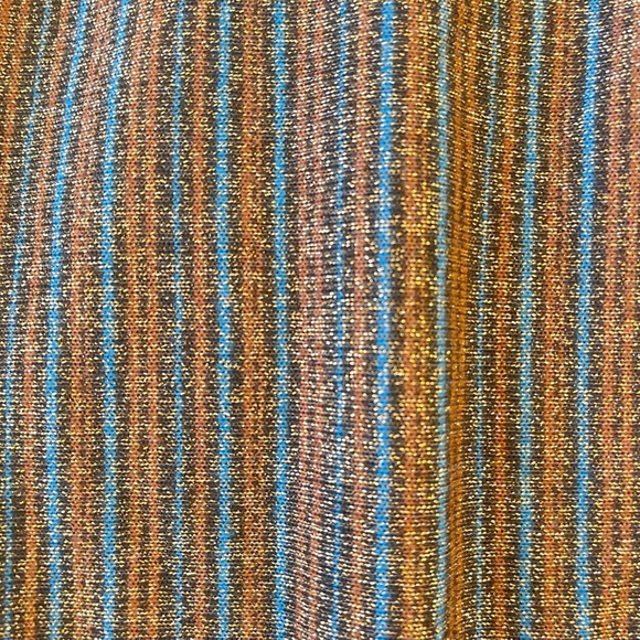 ZARA Trafaluc Metallic Stripe Midi Dress - Picture 13 of 15